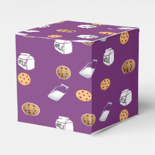 Ballotins Cookies et lait sur violet
