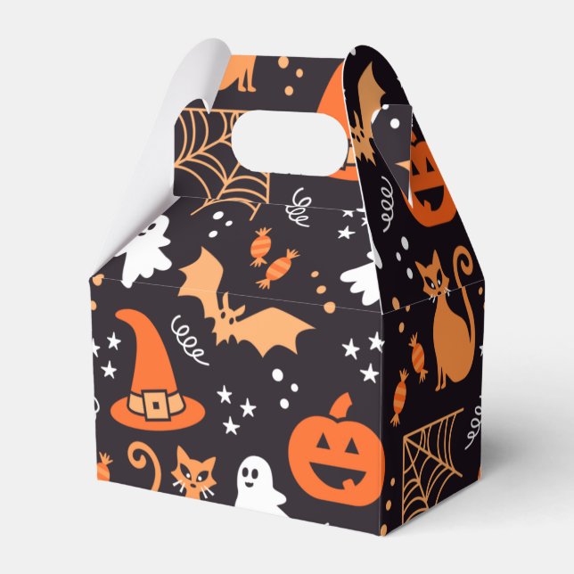 Ballotins cool Halloween motif mixte carrelé (Verso)