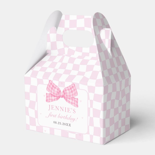 Ballotins Coquette Bow rose 1er anniversaire (Verso)