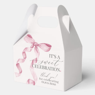 Ballotins Coquette Rose Bow Girl Anniversaire cadeau de fête