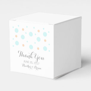 Ballotins Coral Turquoise Confetti mariage Favor Boxes