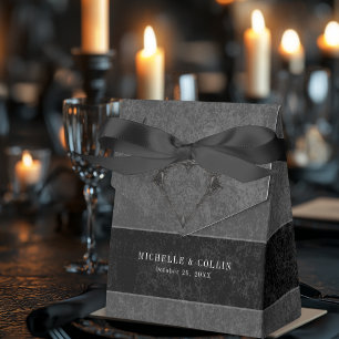 Ballotins Corbeau noir gothique et Mariage Rose noir