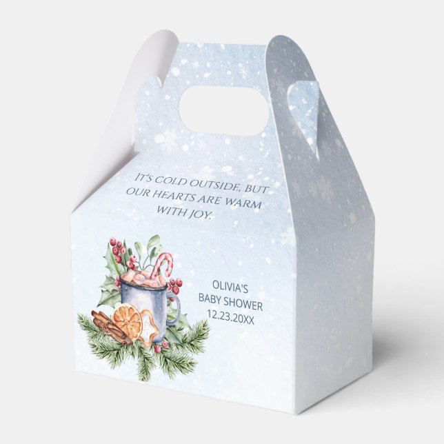 Ballotins Cosy Coca chaud hiver Baby shower neigeux (Verso)