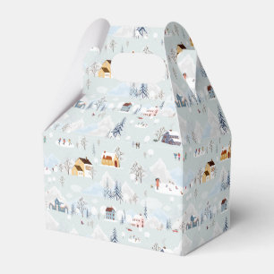 Ballotins Cosy Winter Wonderland Village de patinage sur gla