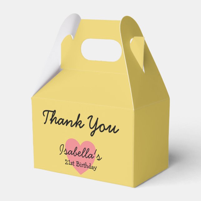 Ballotins Couleur de tendance - Ballotin jaune doux (Verso)