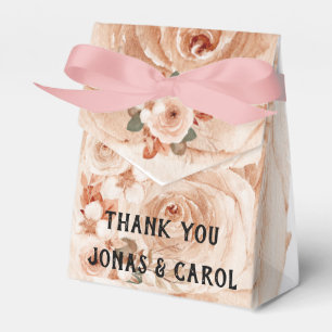 Ballotins Couleur florale de mariage personnalisée roses élé