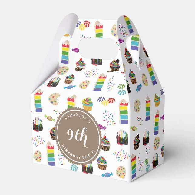 Ballotins Couleur Rainbow Cake Sprinkles Anniversaire (Verso)