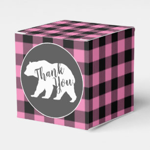 Ballotins Country Mama ours Baby shower fille rose