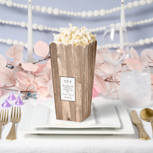 Ballotins Country Rustic Monogram Branche & Mariage bois