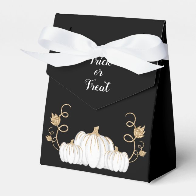 Ballotins Coupe Noire Ou Traiter Halloween Citrouille (Verso)
