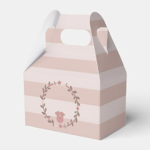 Ballotins Couronne de bandes roses Baby Shower