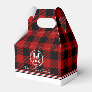 Ballotins Couronne de monogramme de Joyeux Noël Buffalo Plai