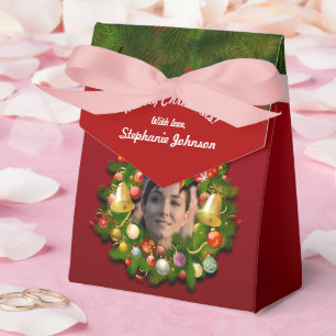 Ballotins Couronne de Noël à portrait personnalisé