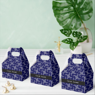 Ballotins Couronne de Noël, Bleue, Votre nom, Personnaliser