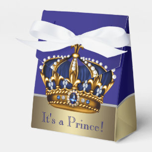 Ballotins Couronne d'or Bleu Petit Prince Garçon Baby Shower