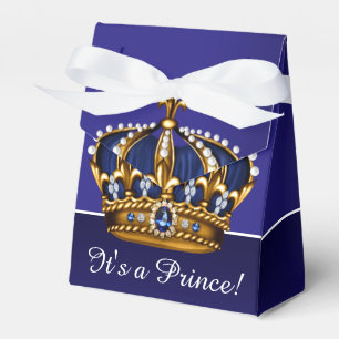 Ballotins Couronne d'or Bleu Petit Prince Garçon Baby Shower
