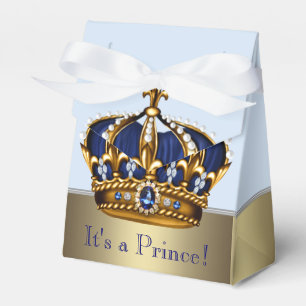 Ballotins Couronne d'or Bleu Petit Prince Garçon Baby Shower