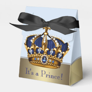 Ballotins Couronne d'or Bleu Petit Prince Garçon Baby Shower