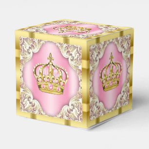 Ballotins Couronne princesse rose et or