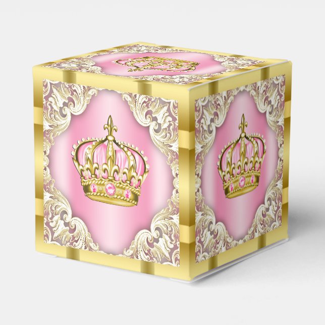 Ballotins Couronne princesse rose et or (Arrière)