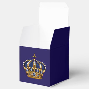 Ballotins Couronne princière bleue royale et or