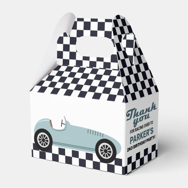 Ballotins Course automobile Blue Race Racing Anniversaire À  (Verso)