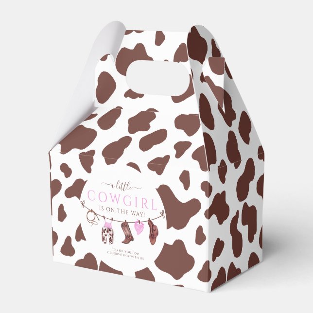 Ballotins Cowgirl Wild West Rodeo Western fille Baby shower (Verso)