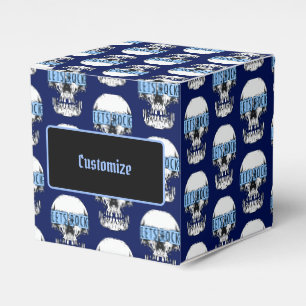 Ballotins Crâne de pierre bleu personnalisé