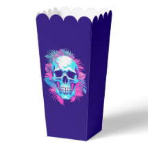 Crâne floral dans le style Vaporwave