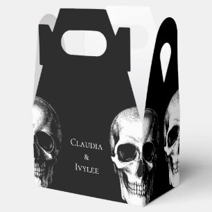 Ballotins Crâne gothique Halloween Mariage Faveur Boxes