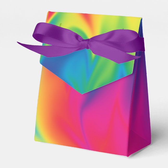 Ballotins Cravate arc-en-ciel - Dye Fête Anniversaire Favori (Verso)