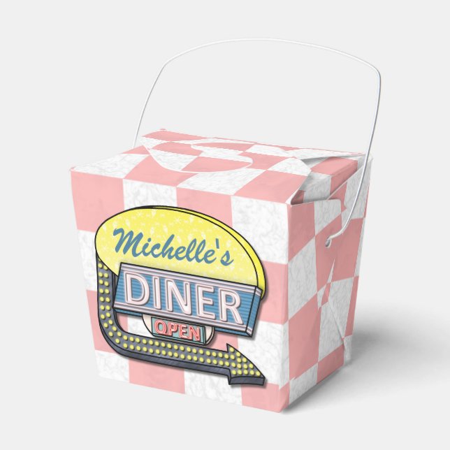 Ballotins Crée ton propre dîner Retro 50 personnalisé Signe  (Verso)