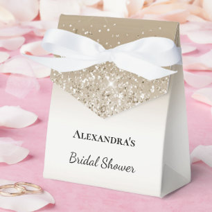Ballotins Crème Doré Pailleté Glitter Lavish Wedding Shower
