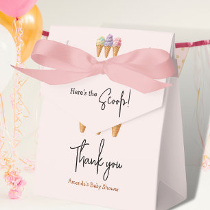 Ballotins Crème glacée douce été ici Baby shower Scoop