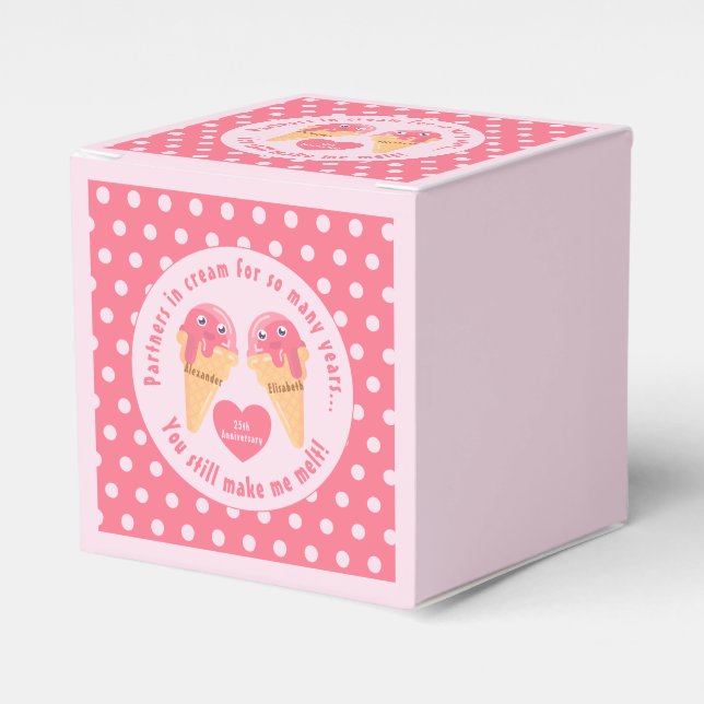 Ballotins Crème glacée Scoops Cute Romantique Saint Valentin (Verso)
