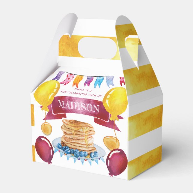 Ballotins Crêpes et pyjamas Anniversaire Favoriser (Verso)