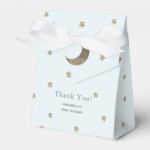 Ballotins Croissant de lune et boîte-cadeau bleue de baby