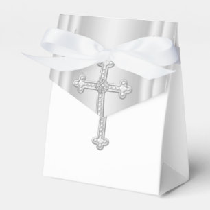 Ballotins Croix Blanche Élégante Première Communion