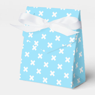 Ballotins Croix blanche sur le bleu bébé