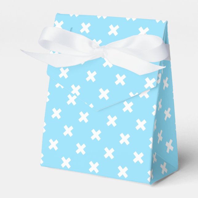 Ballotins Croix blanche sur le bleu bébé (Verso)