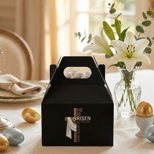 Ballotins Croix de Pâques vintage personnalisée Il est ressu