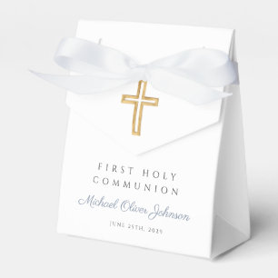 Ballotins Croix religieuse Boy Blue First Communion