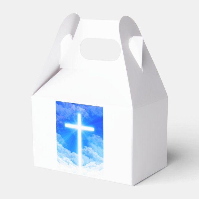 Ballotins Cross of Light Jesus Christ Customizable Christian (Verso)