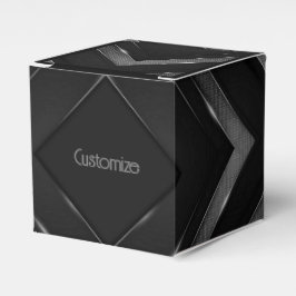 Ballotins Cube Chevron Noir Et Gris