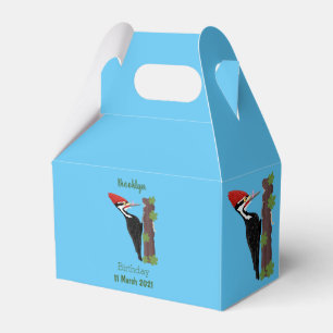Ballotins Cue drôle Pileated woodpecker dessin d'illustrati