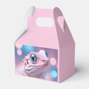 Ballotins Cuisine Petit Lézard Rose aux Grands Yeux Bleus