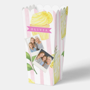 Ballotins Cupcake rayé à la peinture aquarelle personnalisée
