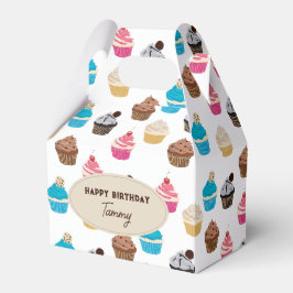 Ballotins Cupcakes Couleur Motif fête d'anniversaire