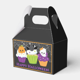 Ballotins Cupcakes Halloween Chauve-Souris Citrouille Fantôm