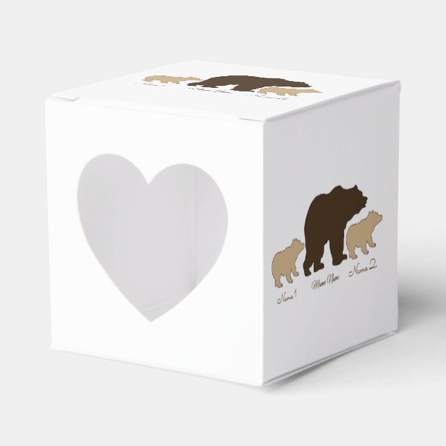 Ballotins Custom Mama Bear With 2 Kid Names Mothers Day Gift (Verso)